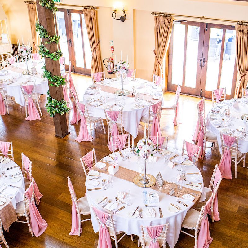 Barn set up for wedding